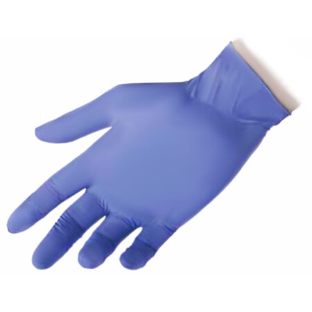guanti in nitrile azzurri